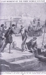 The Last Moment of the First World Voyage